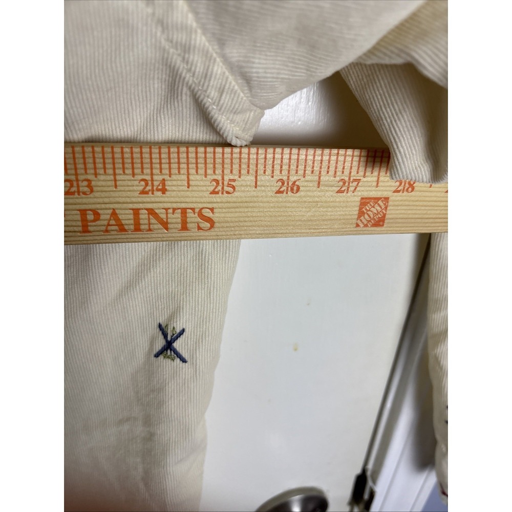 J Crew Oarsman Corduroy Shirt Mens 2XL Button Down Long Sleeve AOP - Picture 7 of 7